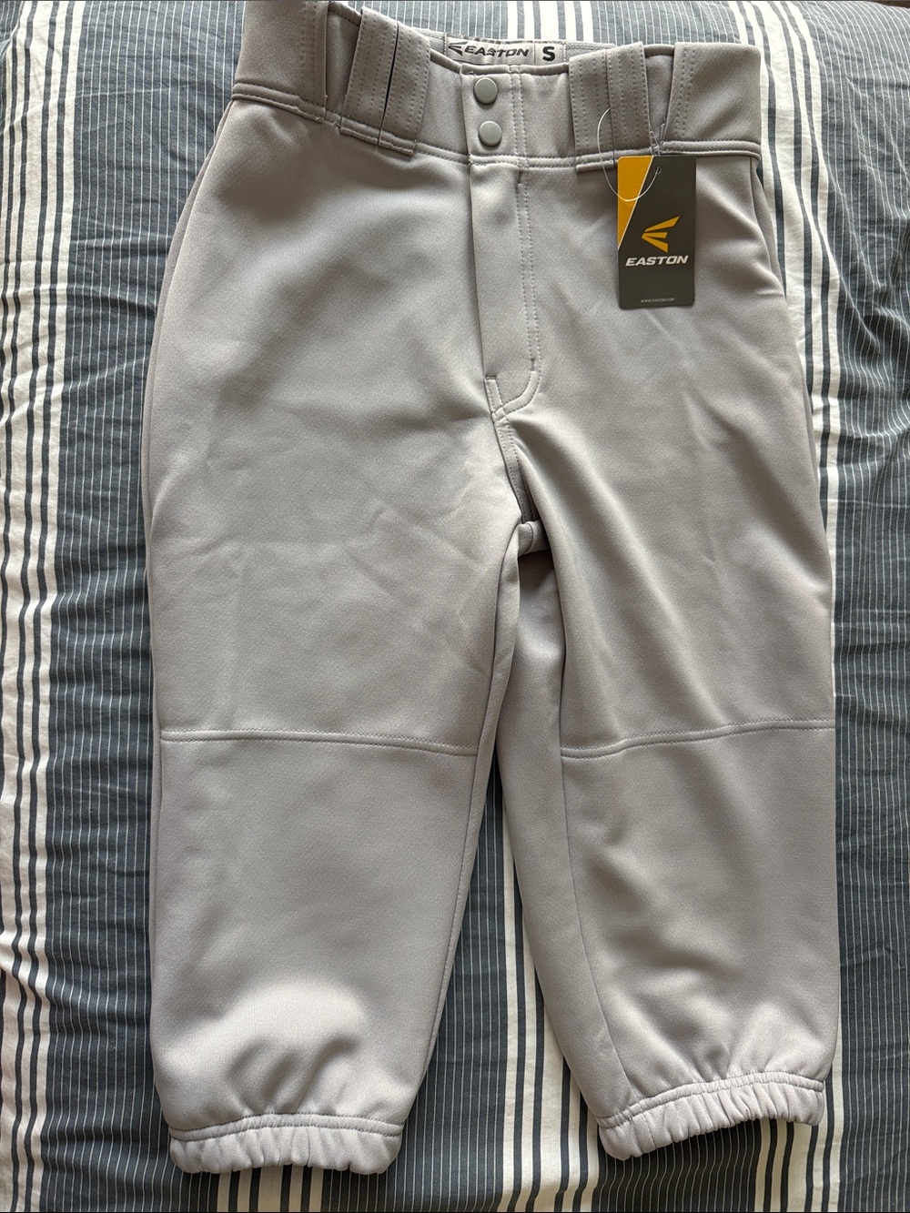 Easton Light Gray Adult Small Knicker Length Baseball Pants